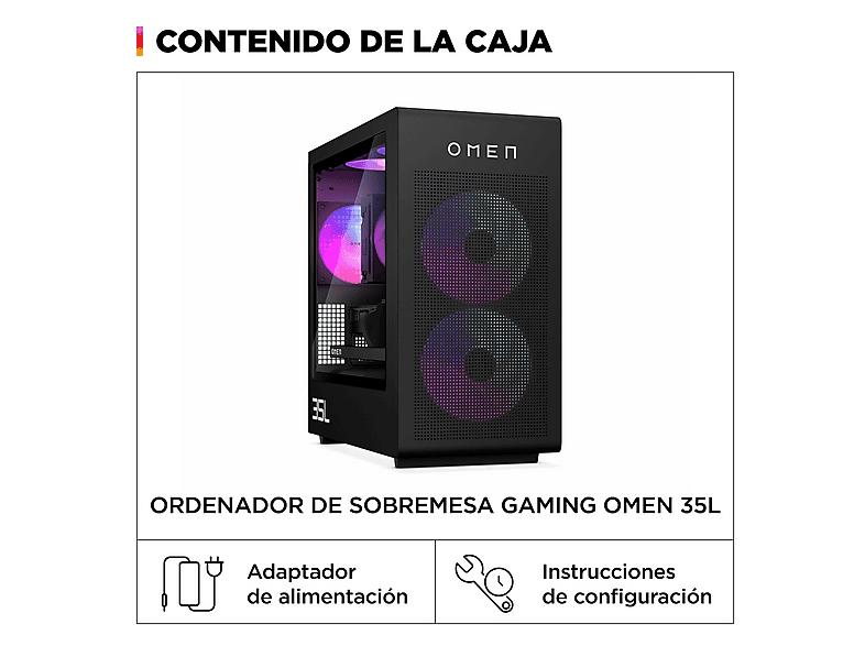 PC Gaming HP — Intel Core Ultra 5 225F y 32 GB RAM (mod. Omen GT16-0118NS) — foto 3