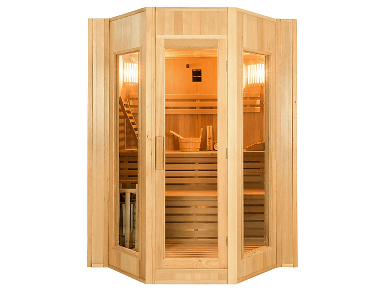 MPC Sauna Finlandesa en color Marrón — 174 cm y 188 cm