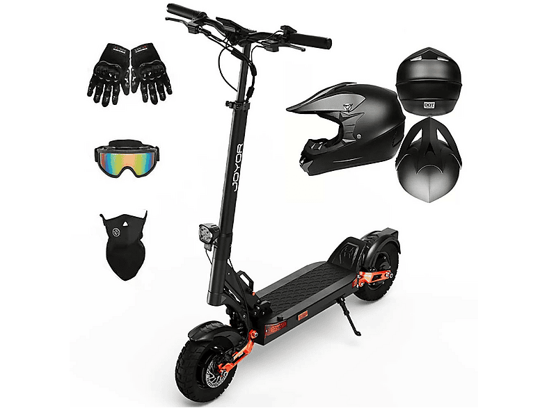Patinete eléctrico JOYOR con Pot. máx. 1000 W en color negro