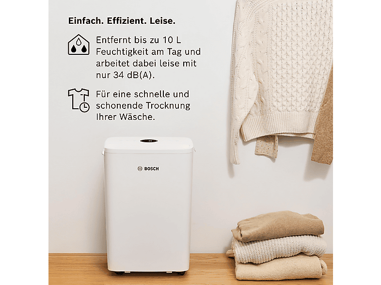 BOSCH Deshumidificador 2,5 l (mod. Dry 1000) en color Blanco — foto 3