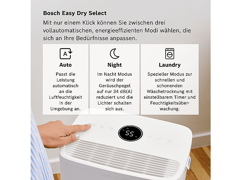 BOSCH Deshumidificador 2,5 l (mod. Dry 1000) en color Blanco — foto 4