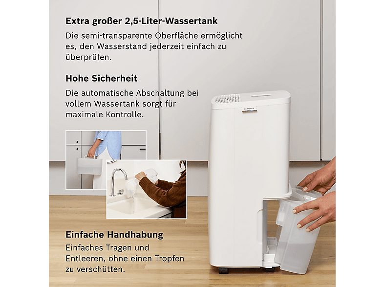 BOSCH Deshumidificador 2,5 l (mod. Dry 1000) en color Blanco — foto 5