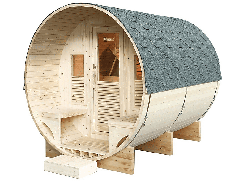 Sauna de exterior MPC en color Marrón, 205 cm