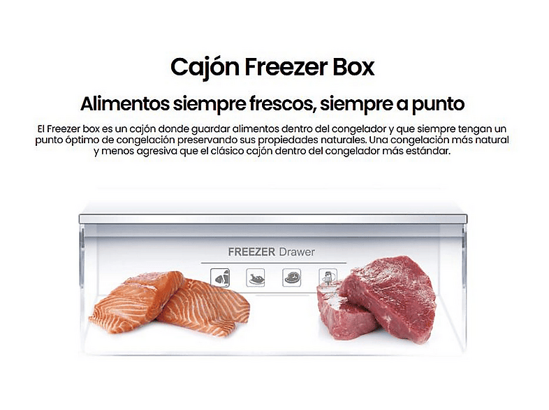 INFINITON Congelador vertical en color Blanco (mod. CV-A125B) — foto 7