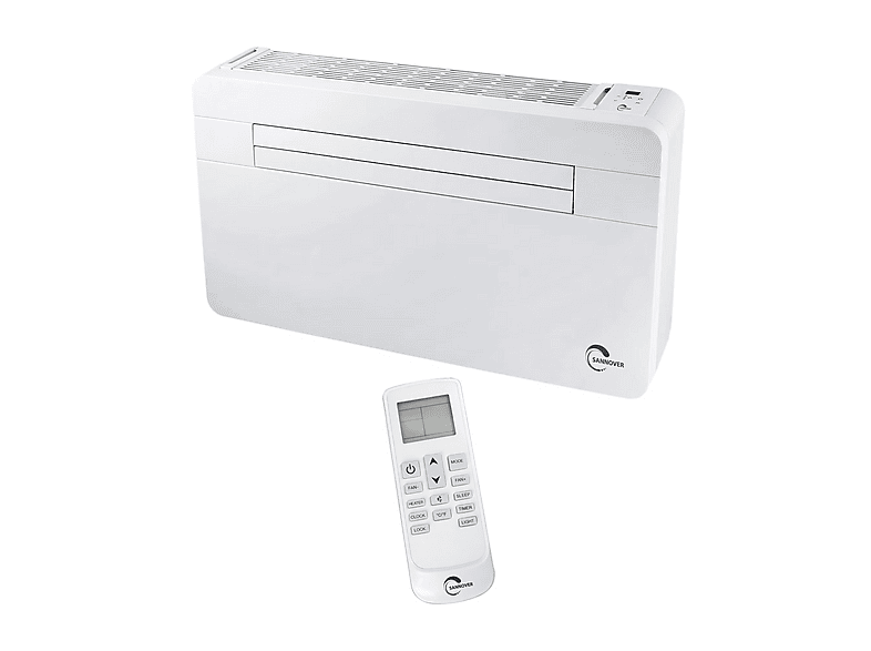 SANNOVER Aire acondicionado por conductos en color blanco — 2500 W y 15 m²