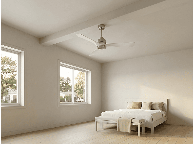 PURLINE Ventilador de techo 6 velocidades (mod. VirginD132C0464481) en color Plata — foto 7