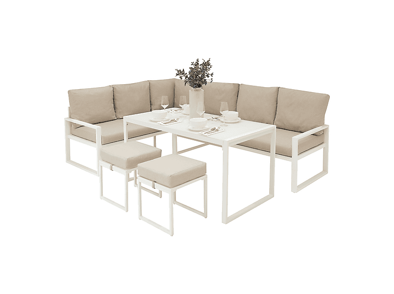 Conjunto de jardín MONSTER en color Blanca (mod. Esquinero para Exteriores de)
